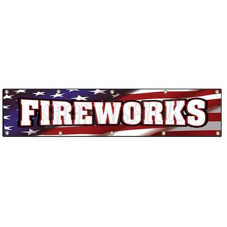 Signmission FIREWORKS BANNER SIGN stand firework store signs B-120 Fireworks